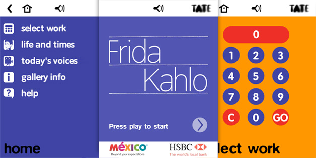 frida kahlo multimedia tour selected screens